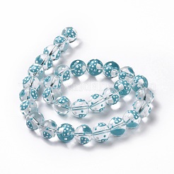 Стекло с эмалевыми бусинами LAMP-P058-01A