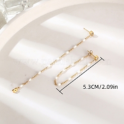 Стильные серьги-гвоздики с кисточками из нержавеющей стали 304&nbsp;TQ2986-3