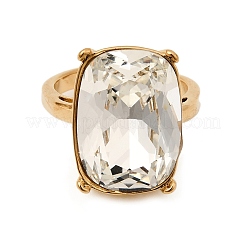 Anelli aperti con polsino singolo in acciaio inossidabile 304 con zirconi cubici per donna&nbsp;RJEW-A294-02G
