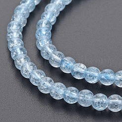 Fili di perline di vetro crepla&nbsp;GLAA-S192-B-006D