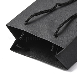 Rechteckige Geschenktüten aus Papier mit Seilgriffen&nbsp;LS-ABAG-A011-01A
