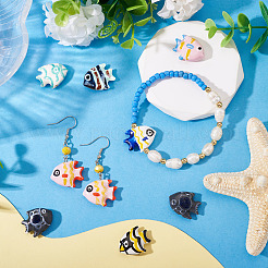 16шт 8 цвета фарфоровые бусины ручной работы&nbsp;PORC-TA0001-19