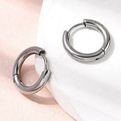 Boucles d'oreilles créoles en acier inoxydable 316f&nbsp;X-EJEW-D341-01G-P