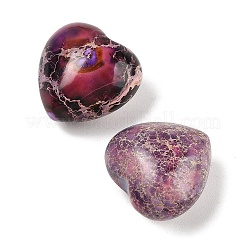 Окрашенный натуральный императорский яшмовый сердечный пальмовый камень G-Q021-03D