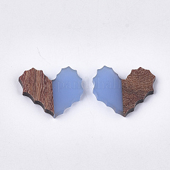 Cabochons aus Harz und Walnussholz&nbsp;LS-RESI-S358-89D