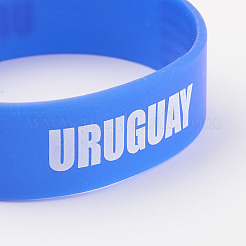 Bracelets en silicone&nbsp;X-BJEW-K168-01D