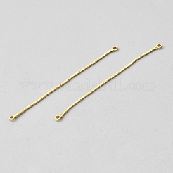 Breloques de connecteur de chaîne en laiton&nbsp;KK-WH0100-025G