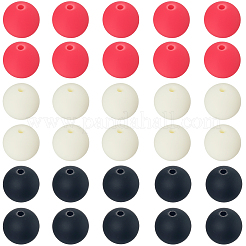 Прорезиненные бусины с имитацией силикона и акрила&nbsp;MACR-PA0001-06B-05