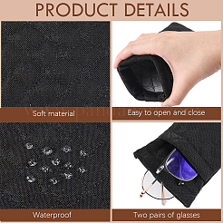 Étui à lunettes en similicuir PU (1 pièce)&nbsp;AJEW-CN0007-66B