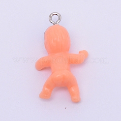 Anhänger aus undurchsichtigem Kunststoff&nbsp;LS-KY-WH0024-12J