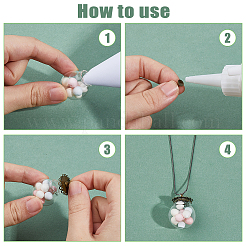 DIY-Sets zur Herstellung runder Anhänger aus Messing und Glas&nbsp;DIY-GO0002-23