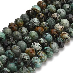 Бусы натуральная африканская бирюза (яшма) G-Z111-A13-02