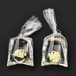 Кулоны из смолы с железным прыжковым кольцом RESI-A015-03C