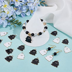 80шт 2 цвета сплава эмалевые подвески&nbsp;ENAM-SC0006-81