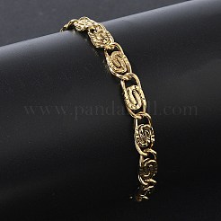 6 mm 304 Edelstahl Lumachina-Kettenarmbänder&nbsp;SA-CBA2696-14G