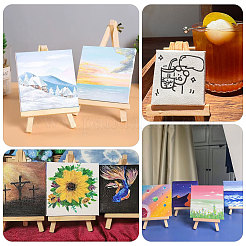 Квадратные деревянные доски для рисования&nbsp;DIY-WH0622-483B