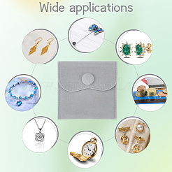 10шт бархатные мешочки для украшений AJEW-NB0005-66A