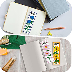 1 Beutel Lesezeichen Malen Nadelfilz-Set für Anfänger&nbsp;DIY-CP0013-36C