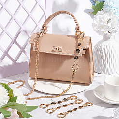 Удлинители ремешка для сумки с цветочным звеном из сплава эмали FIND-WR0006-30