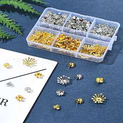 140шт железные колпачки для бусин IFIN-FS0001-42