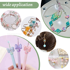 60 шт. 10-цветное УФ-покрытие непрозрачные двухцветные акриловые бусины с эффектом кракле&nbsp;MACR-PH0001-86