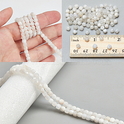 1 нить бусин из натурального радужного лунного камня G-NB0005-73