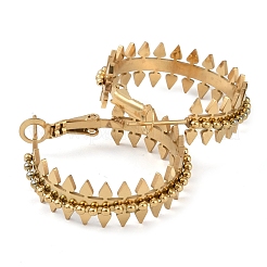 Серьги-кольца из нержавеющей стали 304 EJEW-K278-03G