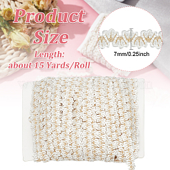 15 ярд полиэфирной кружевной ленты&nbsp;OCOR-WH0088-35A