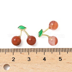 Подвески из натурального агата с фруктами&nbsp;KK-B140-01G