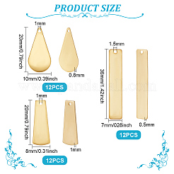 36шт 3 латунные подвески KK-BC0011-74
