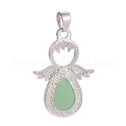 Pendentifs en aventurine vert naturel&nbsp;G-H180-01P