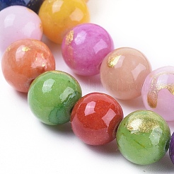 Abalorios de jade natural de mashan hebras&nbsp;G-F670-A16-4mm