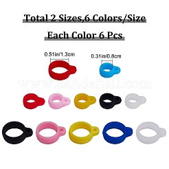 72шт. 12 стильных силиконовых подвески SIL-GF0001-26