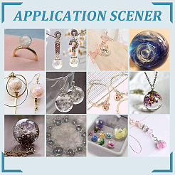 180 шт. 6 стильных круглых механизированных стеклянных шарообразных бутылок GLAA-NB0001-58