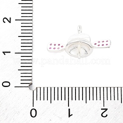 Латунные микро-паве кубические цирконии штифты-застежки-булавки-шармы KK-A240-03S