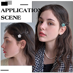 4 набор железных заколок для волос&nbsp;AJEW-SC0003-37A-02