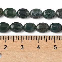 Природные моховой агат бисер нитей G-Z006-A41