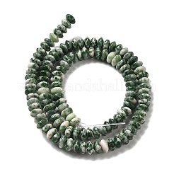 Натуральные нити бусинок зеленого цвета G-Z030-A03-01