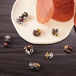 30 комплект 6-х цветных латунных магнитных застежек&nbsp;KK-CJ0001-63