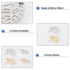 16 шт. 2 подвески из нержавеющей стали 201 и филигранные соединительные элементы&nbsp;STAS-DC0001-55