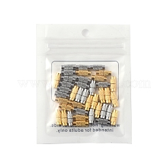 40 комплект 2-х цветных латунных винтовых застежек-колонн KK-FS0001-62