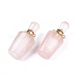 Граненый природный розовый кварц подвески&nbsp;LS-G-T131-14G