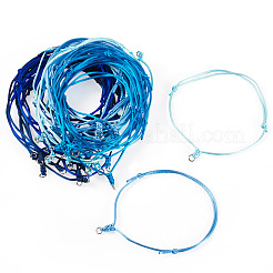 50шт 5 цвета регулируемый нейлоновый шнур для изготовления браслета&nbsp;BJEW-TA00670