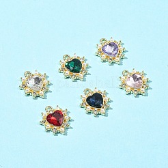6шт 6 цветные акриловые подвески со стразами FIND-FS0001-38