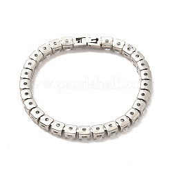 Теннисный браслет из прозрачного кубического циркония BJEW-E009-25B-P