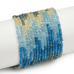 Натуральные нити бусины из апатита синего G-NH0050-B01-01