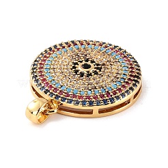 Латунные микро проложить кубического циркония подвески ZIRC-P092-031G-RS