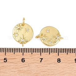 Латунные микропаве прозрачные кубические циркониевые подвески&nbsp;KK-F821-28G