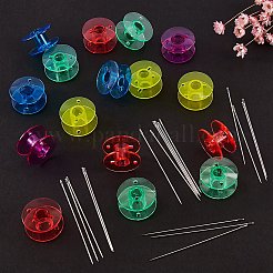 2 коробка 25 отделения полипропилен (ПП) пластиковые шпульки для швейных машин с чемоданом CON-SZ0001-17