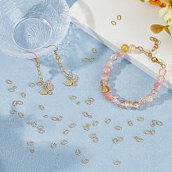 600 шт. 2 стиля латунных открытых соединительных колец KK-HS0001-43